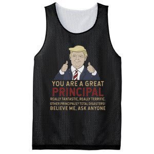 Trump You Are A Great Great Principal Mesh Reversible Basketball Jersey Tank