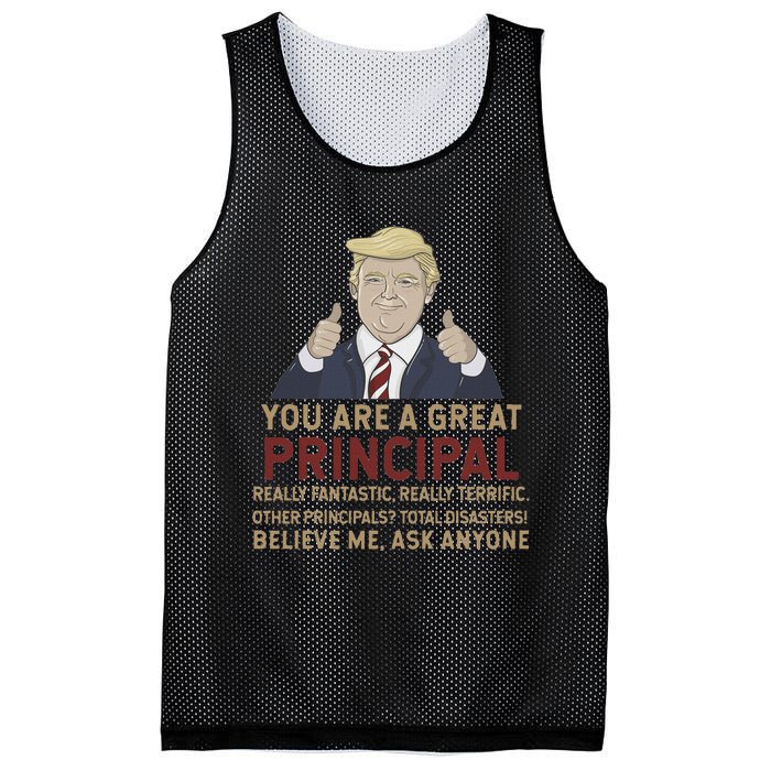 Trump You Are A Great Great Principal Mesh Reversible Basketball Jersey Tank