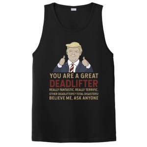 Trump You Are A Great Great Deadlifter Great Gift PosiCharge Competitor Tank