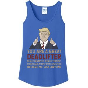 Trump You Are A Great Great Deadlifter Great Gift Ladies Essential Tank