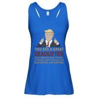 Trump You Are A Great Great Deadlifter Great Gift Ladies Essential Flowy Tank