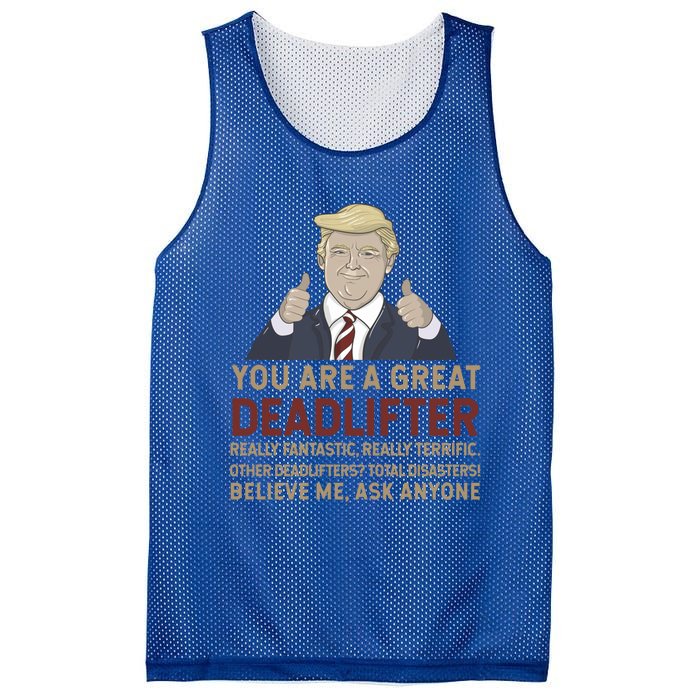 Trump You Are A Great Great Deadlifter Great Gift Mesh Reversible Basketball Jersey Tank