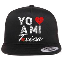 Toxica Yo Amo A Mi Toxica Flat Bill Trucker Hat