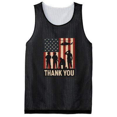 Thank You - American Heroes Mesh Reversible Basketball Jersey Tank