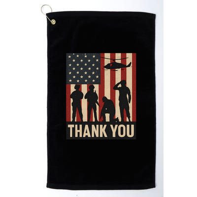 Thank You - American Heroes Golf Towel
