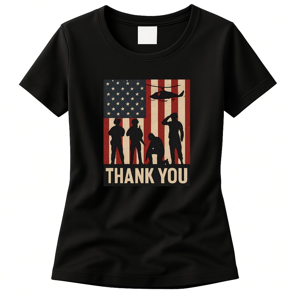 Thank You - American Heroes Womens T-Shirt