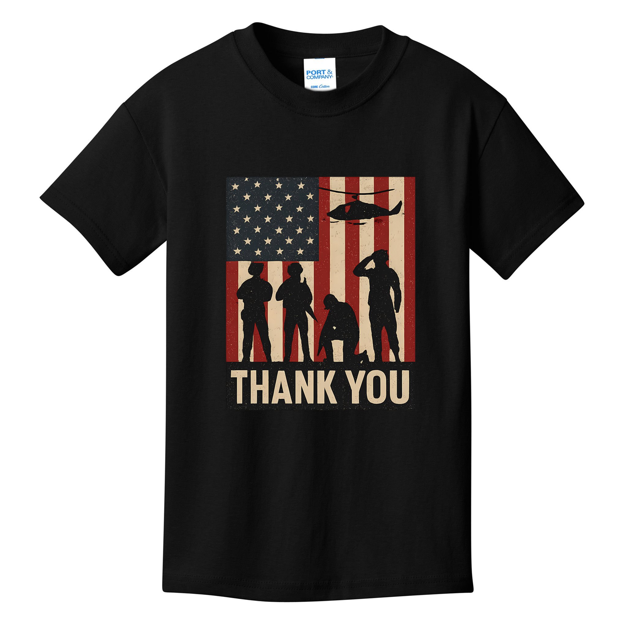 Thank You - American Heroes Kids T-Shirt