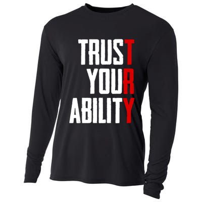 Trust Your Ability Try Cooling Performance Long Sleeve Crew