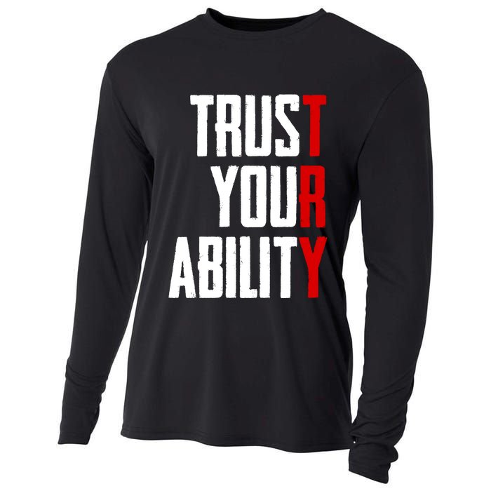 Trust Your Ability Try Cooling Performance Long Sleeve Crew
