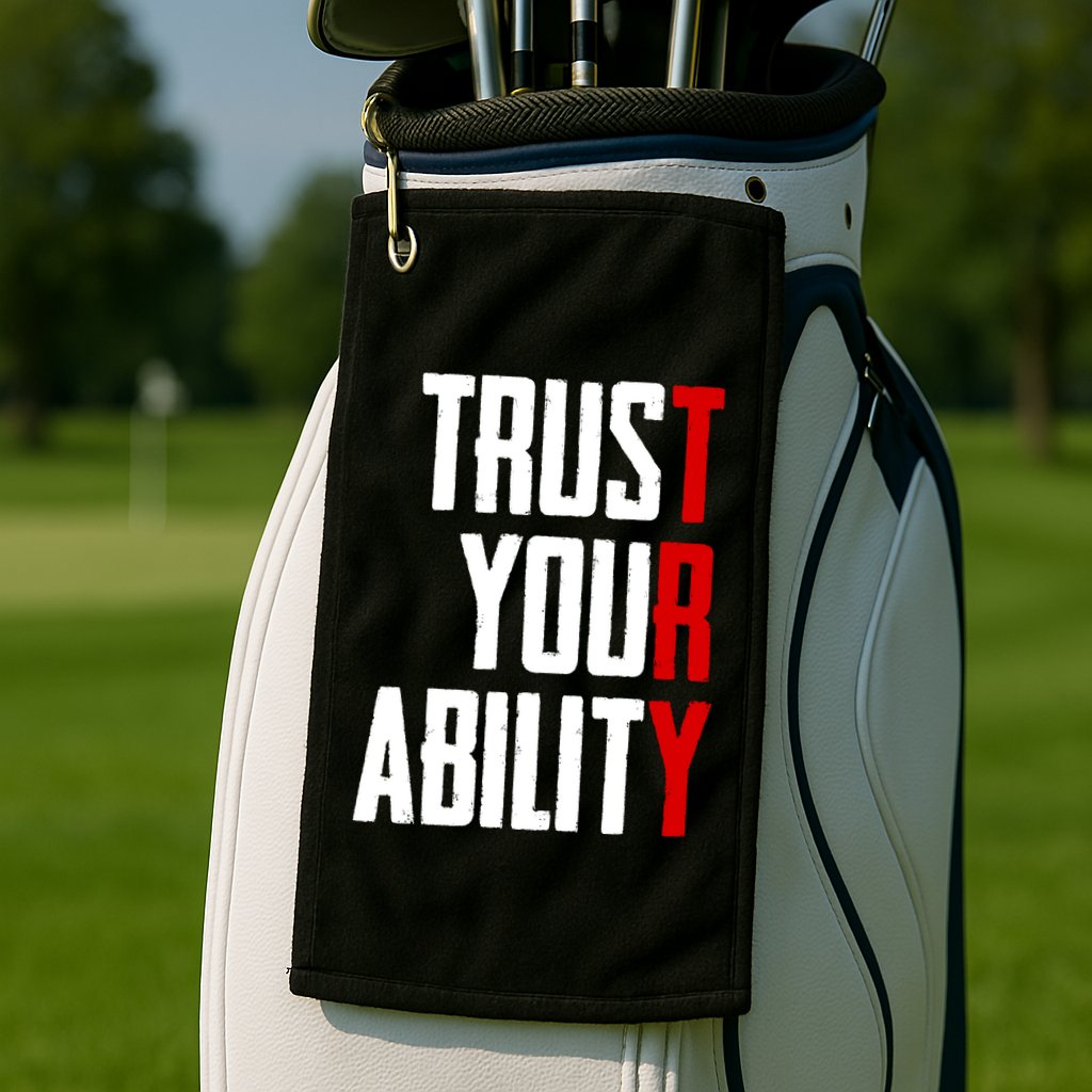 Trust Your Ability Try Golf Towel