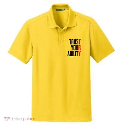 Trust Your Ability Try Dry Zone Grid Polo
