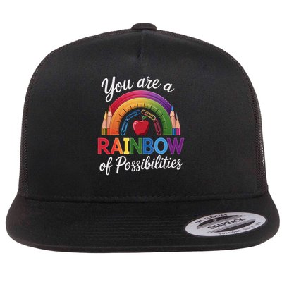 Teacher You are a rainbow of possibilities Teaching Flatbill Hat