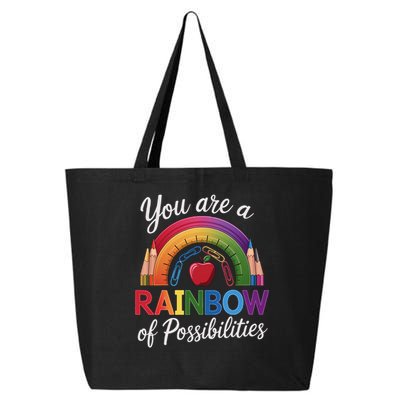 Teacher You are a rainbow of possibilities Teaching 25L Jumbo Tote
