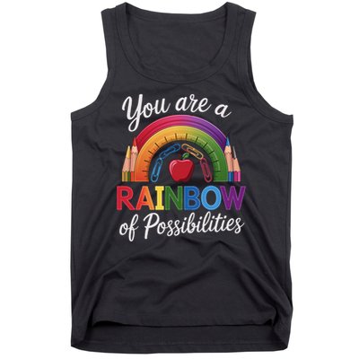 Teacher You are a rainbow of possibilities Teaching Tank Top