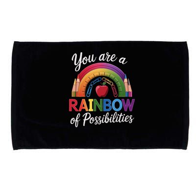 Teacher You are a rainbow of possibilities Teaching Microfiber Hand Towel