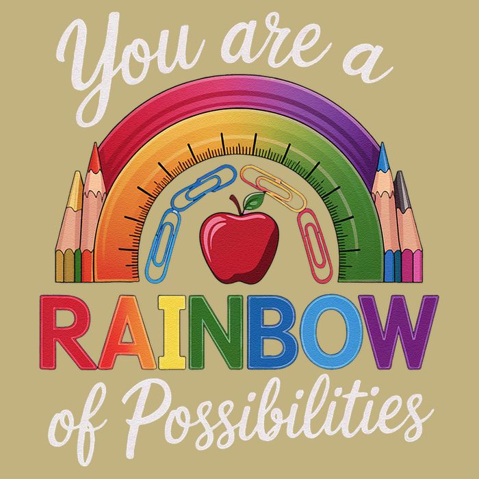 Teacher You are a rainbow of possibilities Teaching Cooling Performance Crew T-Shirt