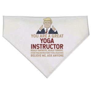 Trump You Are A Great Great Yoga Instructor Cool Gift USA-Made Doggie Bandana