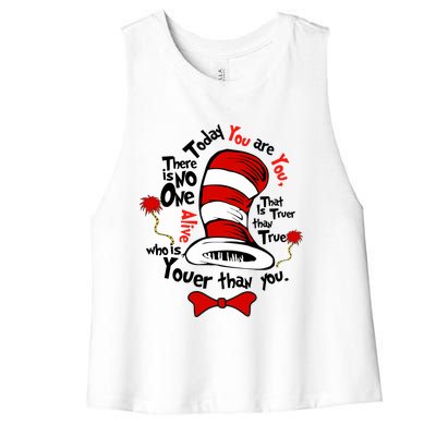 Today You Are You There Is No One Alive Who Is Truer Than You Women's Racerback Cropped Tank