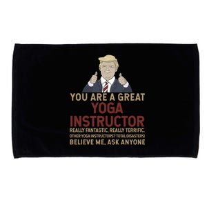 Trump You Are A Great Great Yoga Instructor Cool Gift Microfiber Hand Towel