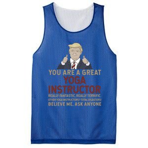 Trump You Are A Great Great Yoga Instructor Cool Gift Mesh Reversible Basketball Jersey Tank