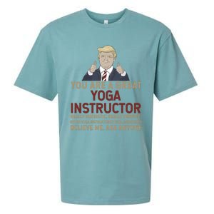 Trump You Are A Great Great Yoga Instructor Cool Gift Sueded Cloud Jersey T-Shirt