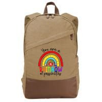 Teacher You are a rainbow of possibilities Cotton Canvas Backpack