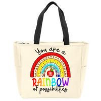 Teacher You are a rainbow of possibilities Zip Tote Bag
