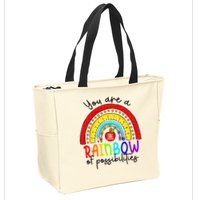 Teacher You are a rainbow of possibilities Zip Tote Bag