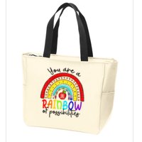 Teacher You are a rainbow of possibilities Zip Tote Bag