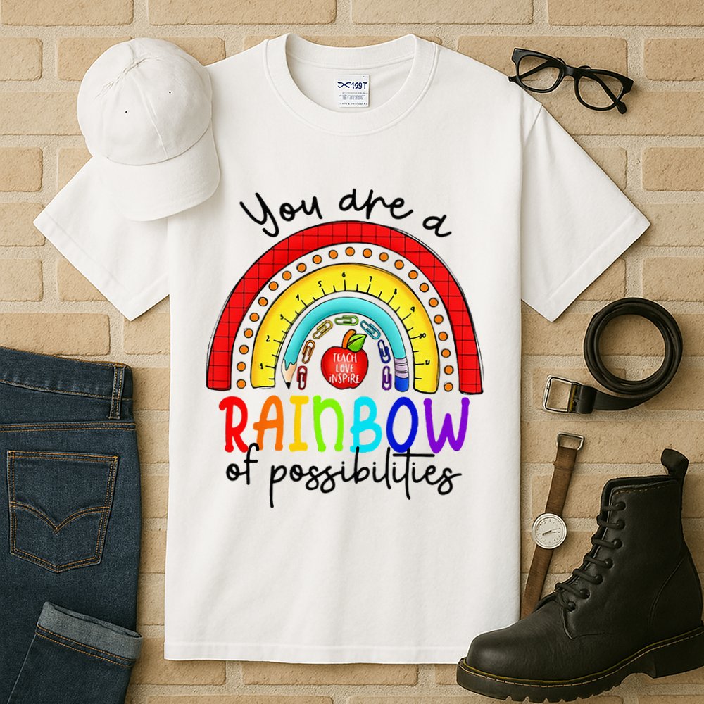 Teacher You are a rainbow of possibilities Tall T-Shirt