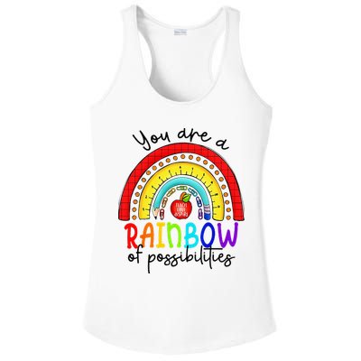 Teacher You are a rainbow of possibilities Ladies PosiCharge Competitor Racerback Tank