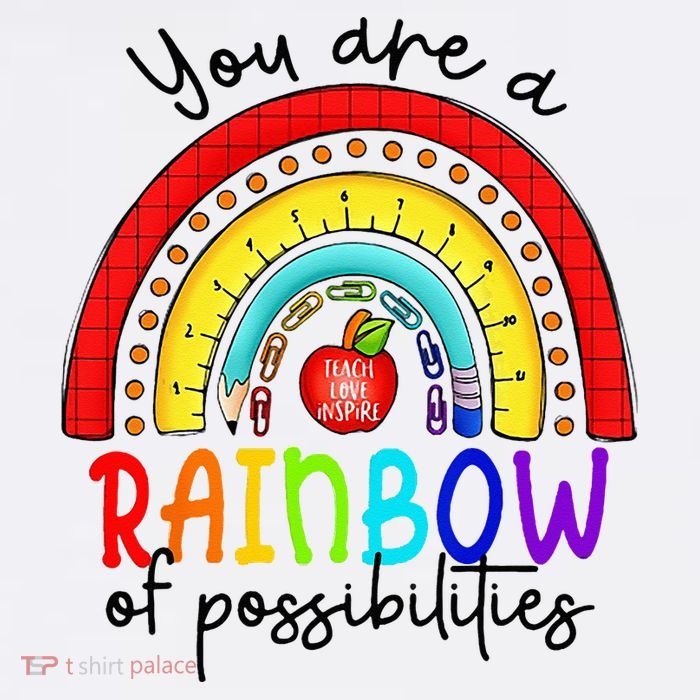 Teacher You are a rainbow of possibilities Cooling Performance Long Sleeve Crew