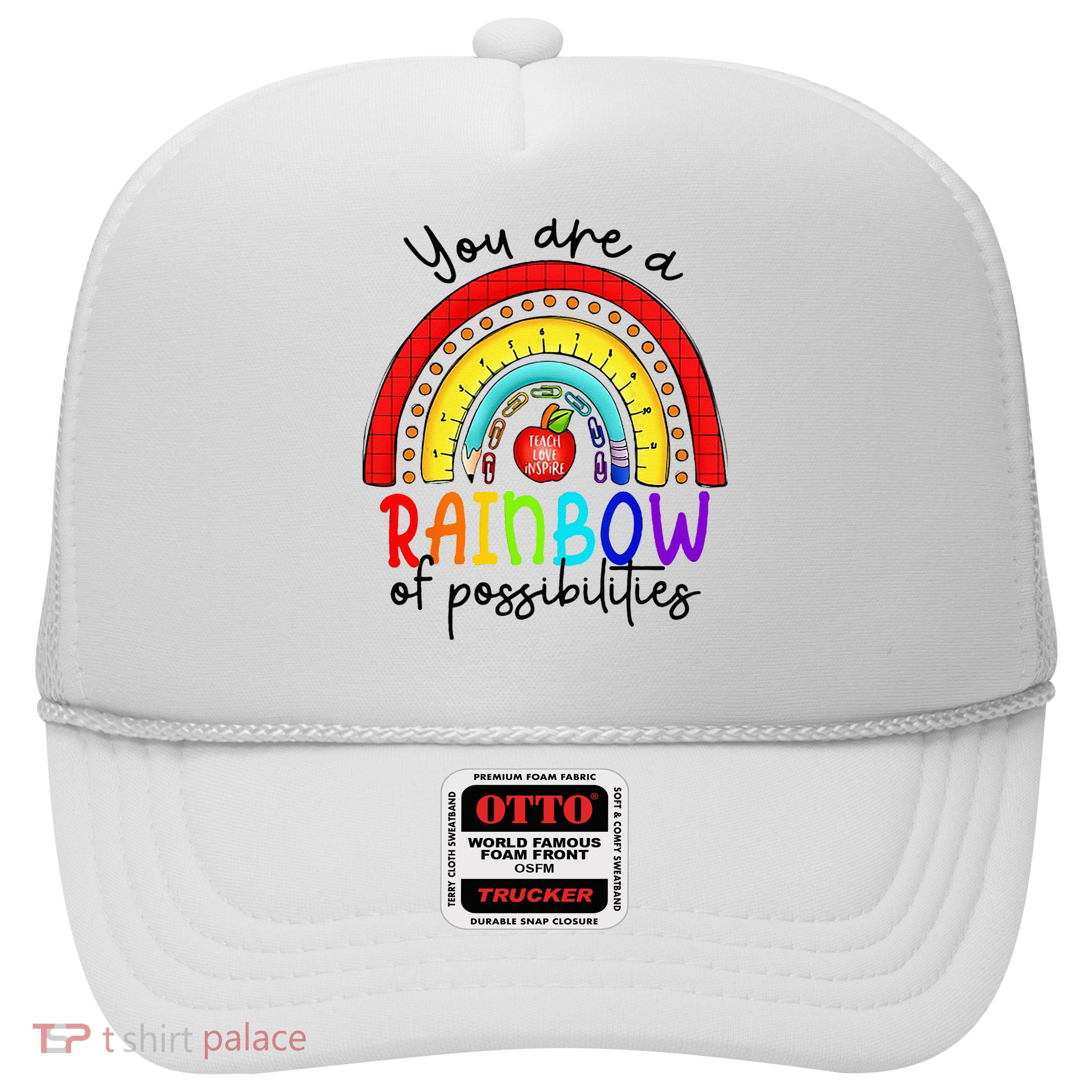 Teacher You are a rainbow of possibilities Trucker Hat