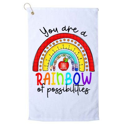 Teacher You are a rainbow of possibilities Golf Towel