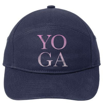 Trendy Yoga Breathe Relax Stretch Cool Gift 7-Panel Snapback Hat