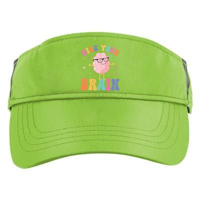 Teacher Your Brain Student Cute Funny Back To School Gift Adult Drive Performance Visor