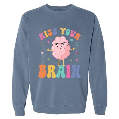 Teacher Your Brain Student Cute Funny Back To School Gift Garment-Dyed Sweatshirt