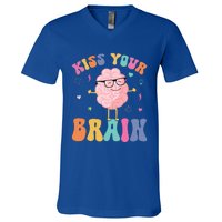 Teacher Your Brain Student Cute Funny Back To School Gift V-Neck T-Shirt