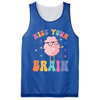 Teacher Your Brain Student Cute Funny Back To School Gift Mesh Reversible Basketball Jersey Tank