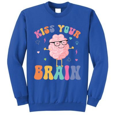 Teacher Your Brain Student Cute Funny Back To School Gift Tall Sweatshirt