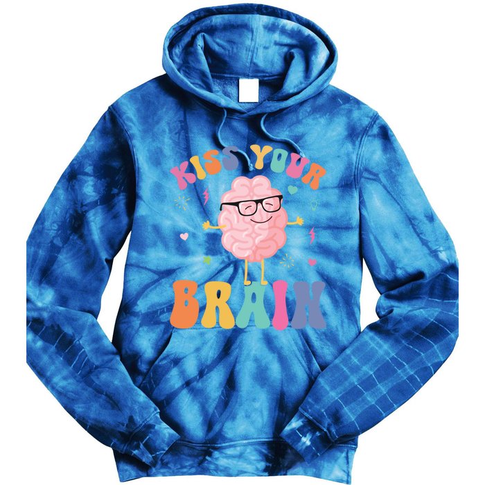 Teacher Your Brain Student Cute Funny Back To School Gift Tie Dye Hoodie