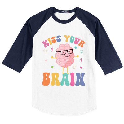 Teacher Your Brain Student Cute Funny Back To School Gift Baseball Sleeve Shirt