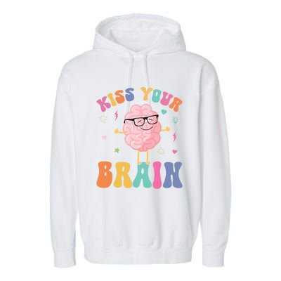 Teacher Your Brain Student Cute Funny Back To School Gift Garment-Dyed Fleece Hoodie