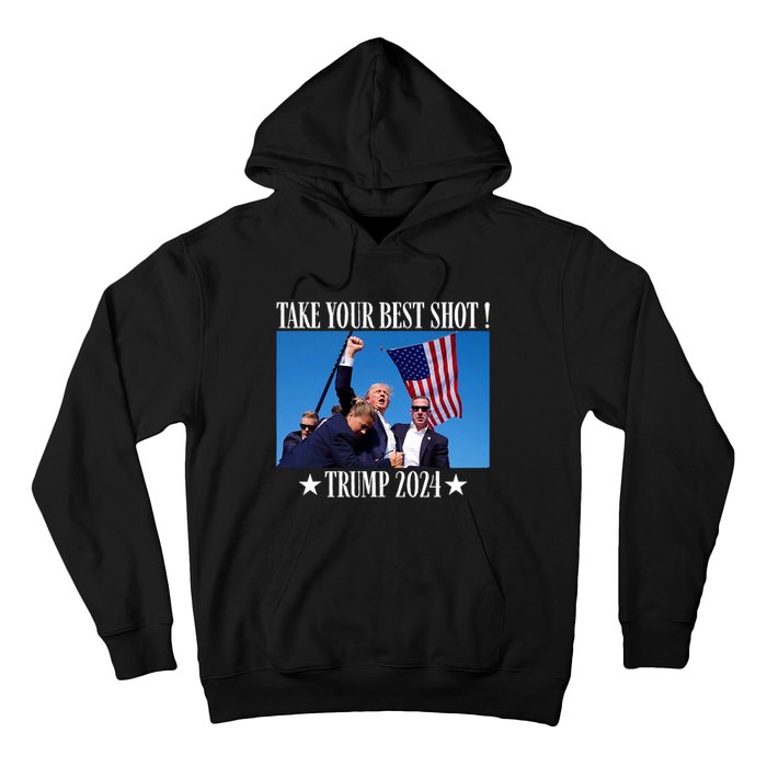 Take Your Best Shot Trump Shot Hoodie