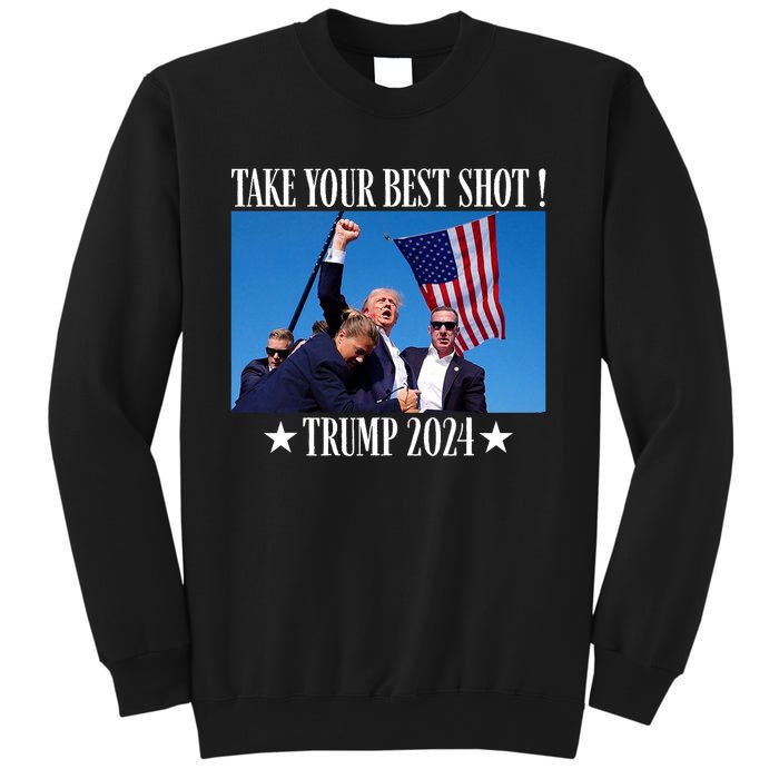 Take Your Best Shot Trump Shot Sweatshirt