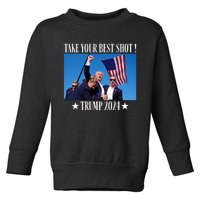 Take Your Best Shot Trump Shot Toddler Sweatshirt