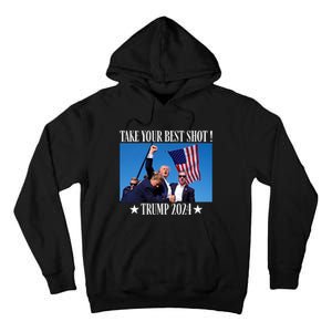 Take Your Best Shot Trump Shot Tall Hoodie