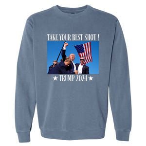 Take Your Best Shot Trump Shot Garment-Dyed Sweatshirt