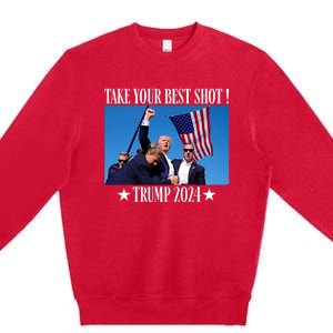 Take Your Best Shot Trump Shot Premium Crewneck Sweatshirt