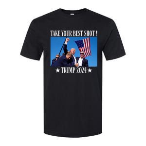 Take Your Best Shot Trump Shot Softstyle CVC T-Shirt